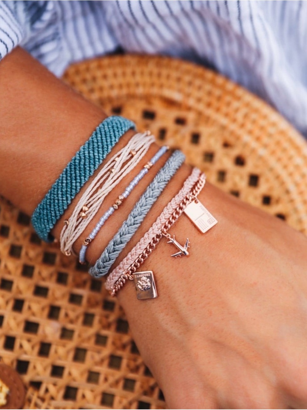 Pura Vida x Blonde Abroad Travel Bracelet Set – Rare & Discontinued – New